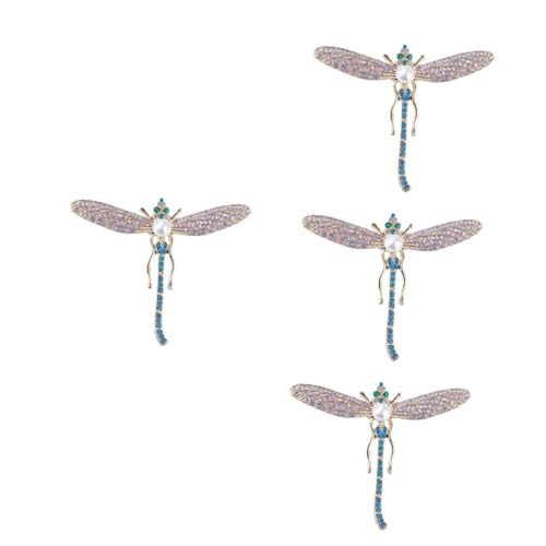 FRCOLOR 4 Stück Drachenflügel Brosche für Frauen Eleganter Anstecker für Kleidung Schals Hüte Perfektes für Geburtstage Weihnachten Besondere Anlässe von FRCOLOR