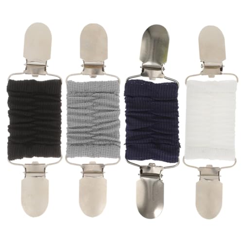 FRCOLOR 4 Stück Elastische Pullover Clips für Frauen Strickjacken und Kleid Klemmen Verhindern Verrutschen und Schützen vor Sichtbarkeit Vielseitig für Cardigans und Sweater Einfache von FRCOLOR