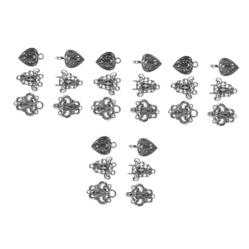 FRCOLOR 4 Stück Eleganter Chinesischer Qipao Kragen Clip Langlebiger Zinklegierungs Schalverschluss Dekorativer Hanfu Mutter Tochter Button Vielseitiger Vintage Stil für Damen Teiliges von FRCOLOR