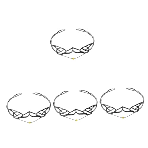 FRCOLOR 4 Stück Elfenkrone Tiara-stirnband Braut Stirnbänder Tiara Für Die Hochzeit Der Braut Haarschmuck Für Die Braut Hochzeit Stirnbänder Hochzeitskrone Frau Universal- Legierung Hobbit von FRCOLOR