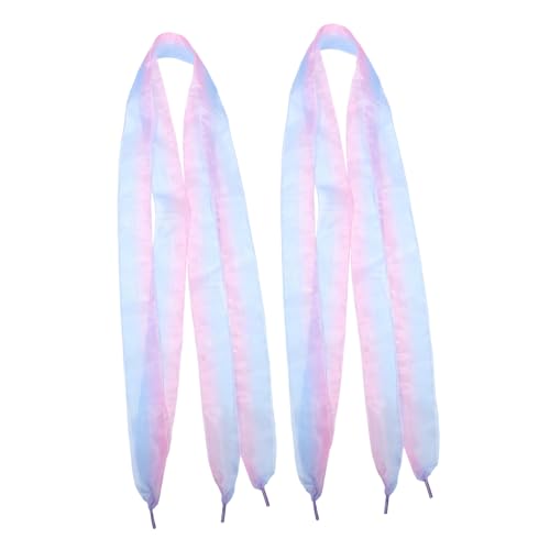 FRCOLOR 4 Stück Farbverlaufsschnürsenkel Flache Sportschnürsenkel Damen Schnürsenkel Gefärbte Schnürsenkel Farbverlaufsfarben Breite von FRCOLOR