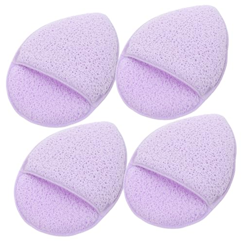 FRCOLOR 4 Stück Gesichtswäsche Wattepads Für Das Gesicht Make-up-entferner-puff Komprimierte Gesichtsreinigungspads Gesichtsschwämme Aus Zellulose Kosmetik Handtuch Schwamm Violett von FRCOLOR