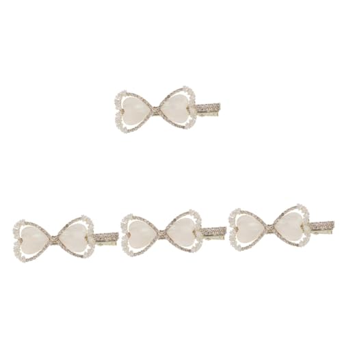 FRCOLOR 4stücke Glitzernde Haarspangen Mit Rhinestones Herzform Kreative Haaraccessoires Für Und Mädchen Für Partys Hochzeiten Und Festliche Anlässe von FRCOLOR