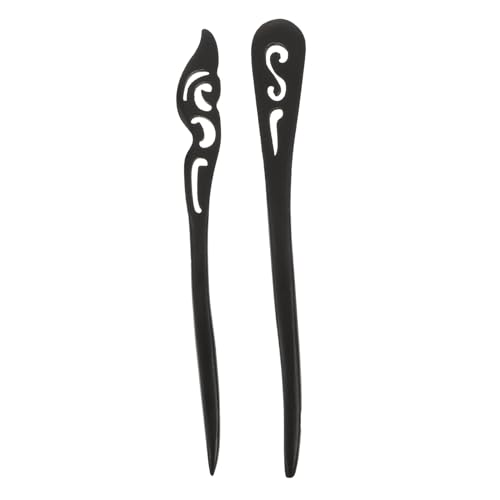 FRCOLOR 4 Stück Haarnadeln Mädchen Haarspangen Japanische Haarnadel Vintage Haarschmuck Haarschmuck Für Frauen Haarschmuck Chinesische Haarstäbchen Haarspangen Holz Haarnadel Holz Schwarz von FRCOLOR