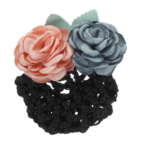 FRCOLOR 4 Stück Haarnetz Mit Blumendesign Dutt-abdeckung Netz Für Damen Haarknoten Haarnetz Für Krankenschwestern Elastischer Haarknotenhalter Sanftes Material Geeignet Für Haartypen von FRCOLOR