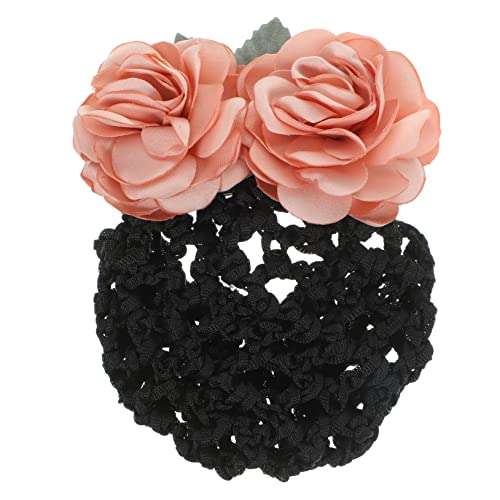 FRCOLOR 4 Stück Haarnetz Von Hand Mädchen Haarspangen Haarspange Haarsnood Mit Clip Haarspangen Für Mädchen Damen Haarnetz Ballett Mädchen Dutt Abdeckung Haarknoten Netz von FRCOLOR