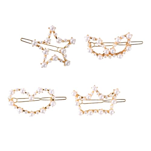 FRCOLOR 4 Stück Haarspangen haarspange haarklammer haar set haarklammer set hair accessories for haarschmuck geometrische Haarspange Kopfschmuck für Mädchen von FRCOLOR