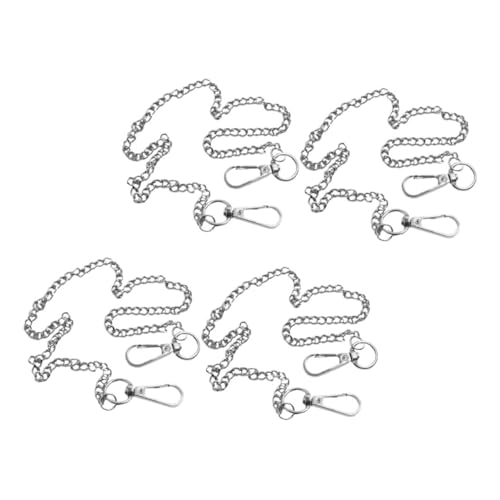 FRCOLOR 4 Stück Hosenkette aus Metall Hip-Hop-Hose-Kette Verschlüsse Kette für Männer rostfrei Mann-Jeans Punk Hosenkette Jeanskette Gürtelkette Taillenkette aus Acryl Acrylkette Silber von FRCOLOR