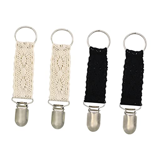FRCOLOR 4stücke Reisetauschklemmen Hutclips Aus Spitze Tragbare Tascheklemmen Für Handtaschen Rucksäcke Outdoor Für Mädchen von FRCOLOR