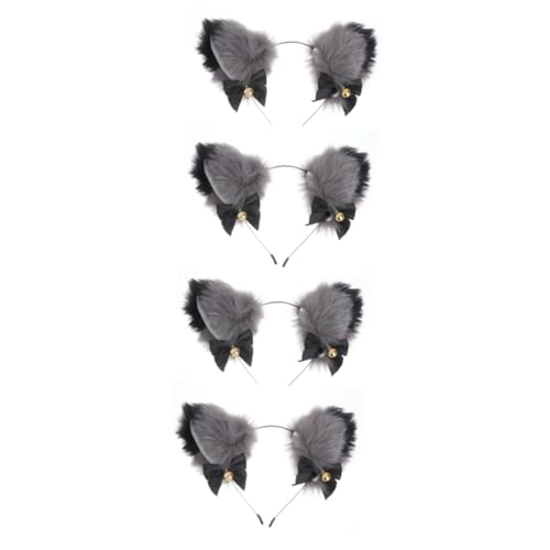 FRCOLOR 4stücke Tierohren Haarreif Mit Für Halloween Cosplay Kostüme Katzenohren Und Fuchsohren Stirnband Für Partys Geburtstagsfeiern Und Festivals von FRCOLOR