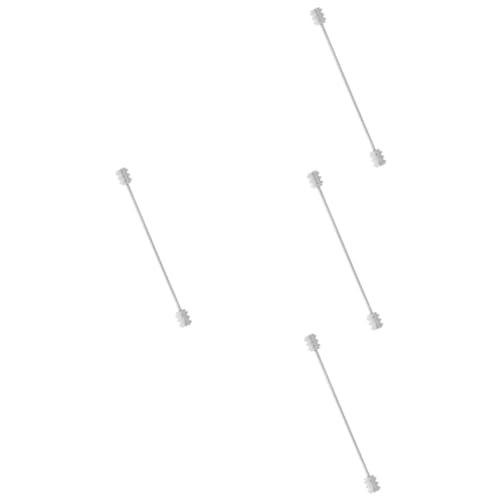 FRCOLOR 4 Stück Krawattennadel kleiderspange hemdhalter Kragenstäbchen für Hemd krawattenhalter kragennadel bleibt Stellnadel Clips Kostümzubehör Hemdkragensteg für Herren Legierung Silver von FRCOLOR