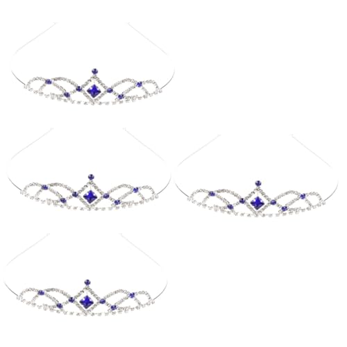 FRCOLOR 4 Stück Krone Stirnband präsente weihnachten geldgeschenke weihnachten weihnachstsgeschenk for women Krone für Mädchen Frauen Strass Hochzeitskrone Tiara für Frauen Legierung von FRCOLOR