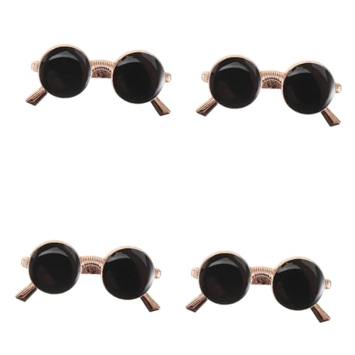 FRCOLOR 4 Stück Lustige Haarklammern Dekorative Haarspangen Sonnenbrillen Haarspangen Haarbarrette Für Frauen Sonnenbrillenform Haarspange Fun Hair Clip Metall von FRCOLOR
