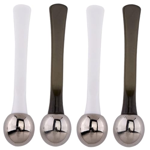 FRCOLOR 4stücke Teiliger Augencreme-löffel Aus Zinklegierung Augencreme-massagegerät Für Gesichtspflege Tragbar Und Einfach Zu Bedienen von FRCOLOR