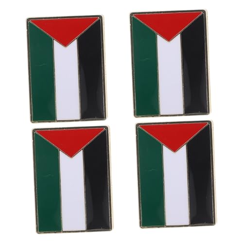 FRCOLOR 4stücke Metall-anstecknadel Mit Palästinensischer Flagge Detaillierte Handwerkskunst Broschen Für Männer Und Frauen Nationalabzeichen Für Kleidung Und Taschen von FRCOLOR