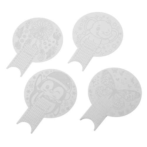 FRCOLOR 4stücke Nagelprägeplatte Für Nagelstempeln Nagelstempel Verschiedenen Mustern Nagelstempelplatten Aus Stahl Für Maniküre Nailart-stempel Für Komplizierte Designs von FRCOLOR