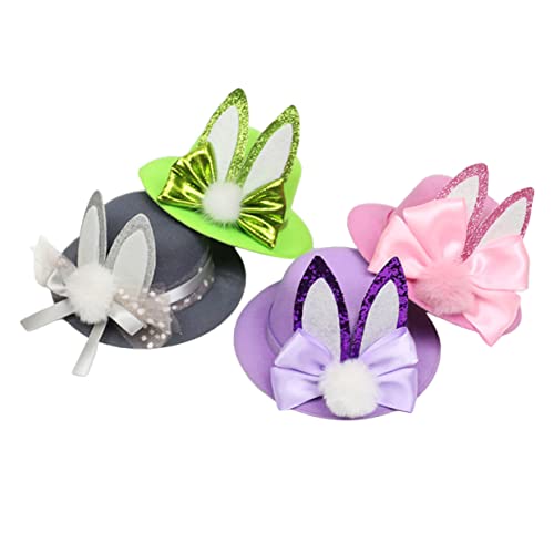 FRCOLOR 4 Stück Osterhauben-ohren-haarnadel Party-zubehör Und Modisch Entzückende Haarspangen Für Mädchen Foto-requisite Für Festivals von FRCOLOR