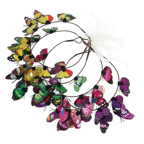 FRCOLOR 4-teiliges Gemischtes Stirnband Performance-haarreif Kopfschmuck Für Hochzeitsfotos Tanzpartys Haar-accessoires Schildkröte Stilvolle Kopfbedeckung von FRCOLOR