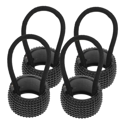 FRCOLOR 4stücke Haarmanschette Für Pferdeschwanz Elastische Haargummis Haarschmuck Für Teenager-mädchen Haargummis Für Dünnes Haar Pferdeschwanzhalter Haarstyling-accessoires von FRCOLOR