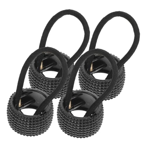 FRCOLOR 4stücke Haarmanschette Für Pferdeschwanz Elastische Haar Ringe Haarseile Haarschmuck Für Teenager-mädchen Haarstyling-accessoires von FRCOLOR