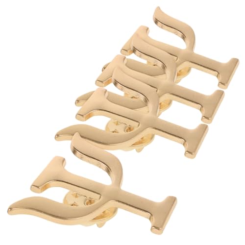 FRCOLOR 4 Stück Psychologen Brosche Anstecker Einzigartige Symbol Pins für Rucksäcke Socken und Pullover Retro Legierung Brosche für Männer und Frauen für Psychologische von FRCOLOR