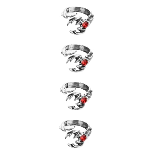 4 Stück Punk für Verstellbar Offenes Design mit Modisches Statement für Partys Besondere Anlässe Einzigartiger für Look von FRCOLOR