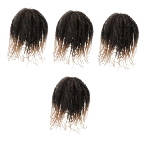 FRCOLOR 4 Stück Raupe Dreadlocks Perücke gästekarten hochzeit haarreif hochzeit braut Häkelnadeln lockige Perücke Perücken häkeln Häkelgeflecht flechten große Raupe gefälschter Zopf Frau von FRCOLOR