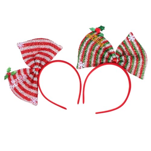 FRCOLOR 4stücke Weihnachts-haarreifen Mit -bow Für Festlichkeiten Fügen Sie Jedem Outfit Festlichen Hinzu Für Weihnachtsfeiern Und Maskeraden von FRCOLOR