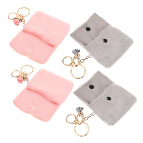 FRCOLOR 4stücke Süßes Münztäschchen Kleiner Münzhalter Für Damen Kleines Portemonnaie Für Damen Wechselgeldbörse Winziger Beutel Kleines Make-up-täschchen Für Handtasche von FRCOLOR