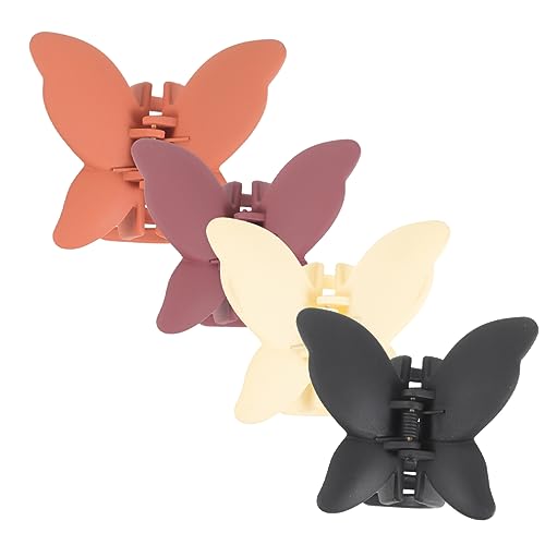 FRCOLOR 4stücke Schmetterlinge Haarklammer Haarklammern Für Frauen Und Mädchen Haarklammern Mit Schmetterlingen Für Rückseite Haarschmuck Für Mädchen von FRCOLOR