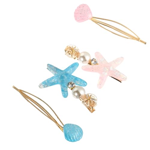 FRCOLOR Haarnadel-set Mit Seestern-kristallen Haar-accessoires Für Mädchen Kopfbedeckung Aus Legierung Dekorativ Und Stilvoll Passend Für Alle Anlässe von FRCOLOR