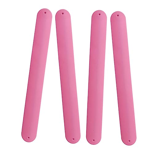 FRCOLOR 4stücke Junge Mädchen Slap Armbänder Diy Silikon Farbige Slap Armbänder Unbedruckt Klapparmbänder Für Basteln Geburtstagsfeiern Halloween von FRCOLOR