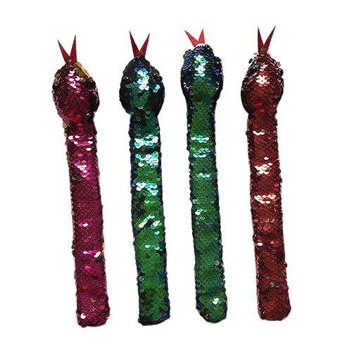 FRCOLOR 4 Stück Slap Armbänder Für Kinder Bunte Slap Bands Aus Kunstleder Runde Kanten Partyzubehör Für Jungen Und Mädchen von FRCOLOR