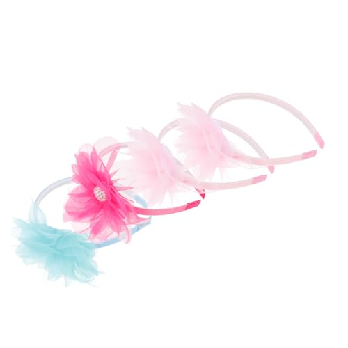 FRCOLOR 4stücke Blumen Stirnbänder Junge Mädchen Haardekor Party Zubehör Blumenkopf Haarband Bühnenkostüm Ornamente Geschenke Mädchen Familie von FRCOLOR