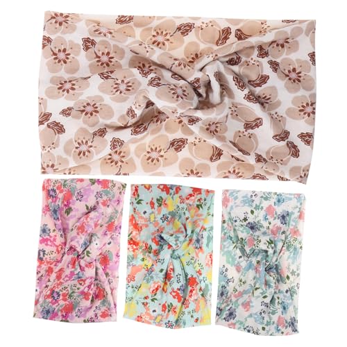 FRCOLOR 4stücke Damen-elastische Stirnbänder Workout-yoga-stirnbänder Anti-slip-schweißbänder Für Damen Laufen-haarbänder Mit Rutschfester Halterung von FRCOLOR