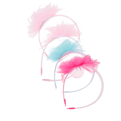 FRCOLOR 4stücke Blumen Stirnband Für Junge Mädchen Spitzenblumenkopf- Party-foto-requisite Cosplay-haar-schmuck Kopf-schmuck- von FRCOLOR