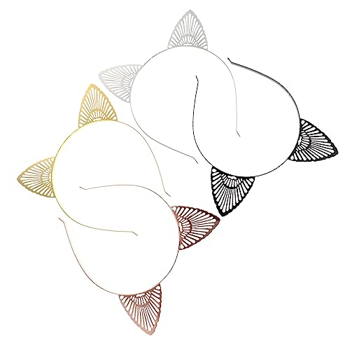 FRCOLOR Haarbänder mit Katzenohren Aus Metall Hübsche Haarband-sets Dekorative Kopfbedeckungen für Cosplay Jungen und Mädchen Erwachsene von FRCOLOR