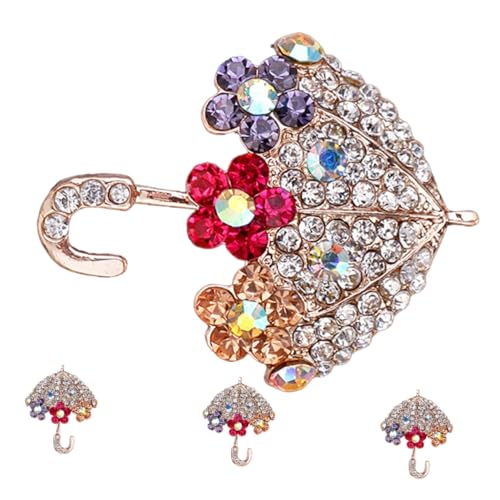 FRCOLOR 4stücke Schirm-strass-anstecknadel Strasssteinen Für Kleidung Schals Und Taschen Stylische Brosche Für Damen Und Herren Retro-vintage-design FRCOLOR 4stücke Schirm-strass-anstecknadel Strasssteinen Für Kleidung Schals Und Taschen Stylische Brosche Für Damen Und Herren Retro-vintage-design von FRCOLOR