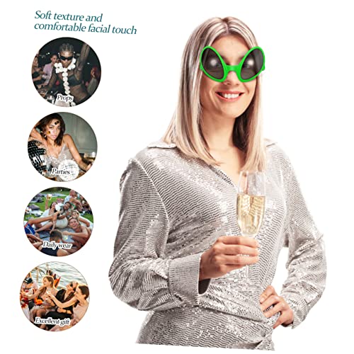 FRCOLOR 4 Stück Teiliges Kreative Sonnenbrillen mit Holografischen und Grauen Gläsern Ausgefallene Partybrillen für Cosplay Bühnenauftritte und Festivals Unisex Zubehör für Originelle FRCOLOR 4 Stück Teiliges Kreative Sonnenbrillen mit Holografischen und Grauen Gläsern Ausgefallene Partybrillen für Cosplay Bühnenauftritte und Festivals Unisex Zubehör für Originelle von FRCOLOR