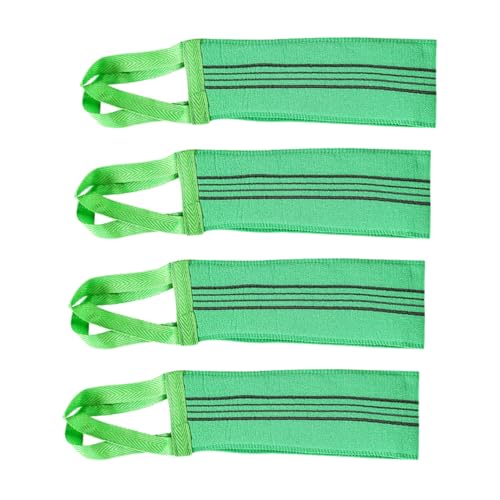 FRCOLOR 4 Stück Teiliges Peeling Duschtuch für Körper Doppelseitiger Langer Rückenreiniger Sanftes Strapazierfähiges Waschtuch zur Effektiven Hautreinigung und Tiefenexfoliation für Damen von FRCOLOR