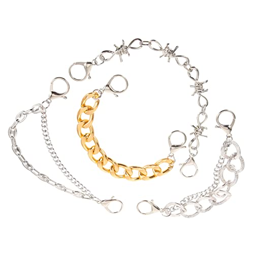 FRCOLOR 4 Stück Teiliges Punk Schuhkette Dekorative Metall Charms für Sandalen Leicht Anpassbar für Lochschuhe Langlebig Stylisch für Damen Herren von FRCOLOR