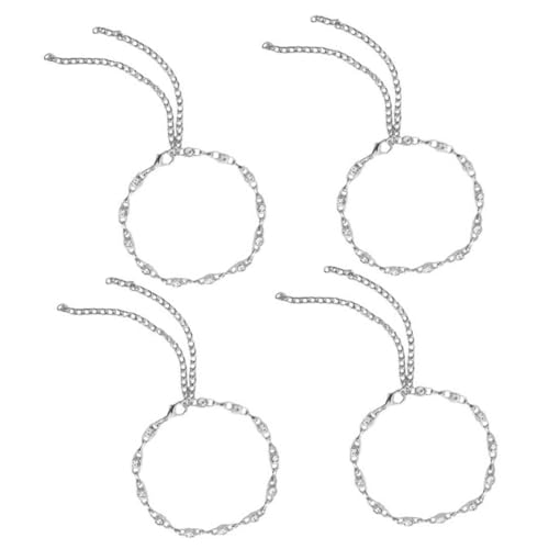 FRCOLOR 4 Stück Teiliges Schuhkette für Damen Hochhackige Fersen Ketten mit Schuhdekoration für Verschiedene Robuste Langlebige Materialien Einfach zu Befestigen von FRCOLOR