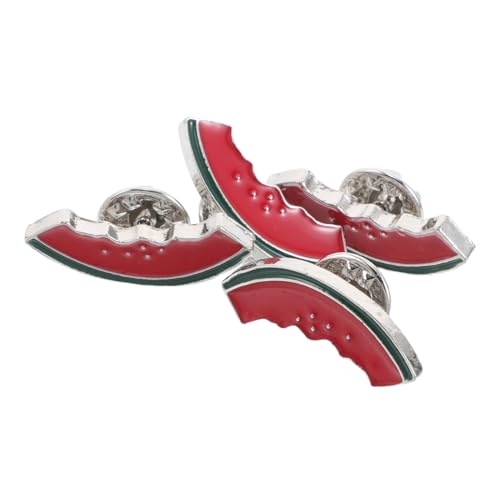 FRCOLOR 4 Stück Teiliges Wassermelonen Emaille Broschen aus Leichtem Zinklegierung Niedliche Fruchtförmige Anstecknadeln für Damen Witzige Schmuckakzente an Pullovern Schals von FRCOLOR