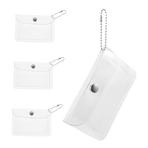 FRCOLOR 4 Stück Tragbare Münzaufbewahrungstasche, Transparente Kartenaufbewahrungstasche, Kleine Make-up-Tasche, Durchsichtige Reisetasche, Praktische Aufbewahrungstasche Für Frauen, von FRCOLOR