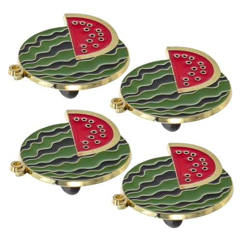 FRCOLOR 4 Stück Wassermelonen-broschen aus Legierung Verspielte Cartoon-anstecknadeln Modische Statement-broschen für Frauen Kleine Früchte-brosche für Kleidung Rucksack Cardigan Partydeko von FRCOLOR