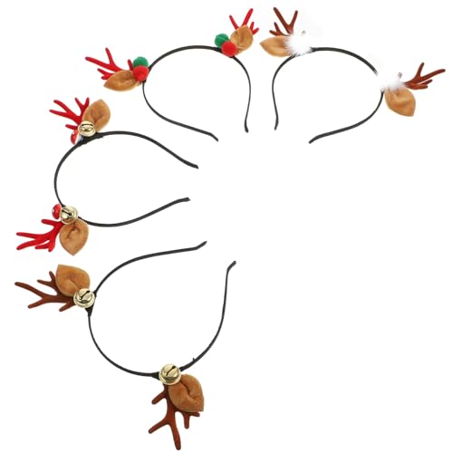 FRCOLOR 4 Stücke Weihnachten Haar Rentier Geweih Kopfschmuck Festliche Party Zubehör von FRCOLOR