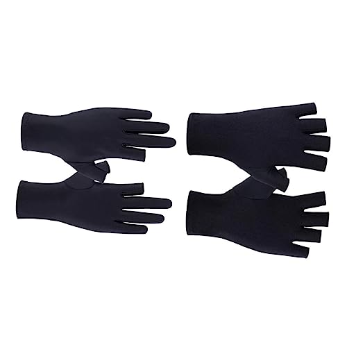 FRCOLOR 4 Stück dünne Damenhandschuhe womens gloves women gloves laufhandschuhe bike gloves Hand-Spa Gebrauchshandschuhe Mädchenhandschuhe Fahrradhandschuhe Hochelastischer Spandex Black von FRCOLOR