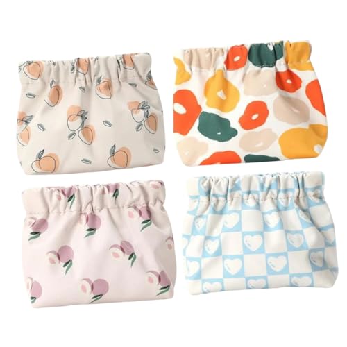 FRCOLOR Mini-Make-up-Taschen Für Die Handtasche 4 Stück Lippenstiftetuis Aus Oxford-Stoff Quetschverschluss Reise-aufbewahrungstaschen Für Damen Ohne Reißverschluss Für Schmuck FRCOLOR Mini-Make-up-Taschen Für Die Handtasche 4 Stück Lippenstiftetuis Aus Oxford-Stoff Quetschverschluss Reise-aufbewahrungstaschen Für Damen Ohne Reißverschluss Für Schmuck von FRCOLOR