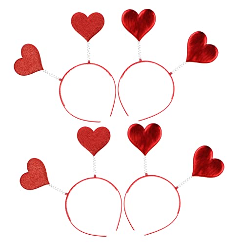 FRCOLOR 4stücke Liebesherz Haarreif Für Valentinstag Party-accessoires Leichte Und Bequeme Kopfbedeckung Für Cosplay Und Besondere Anlässe Romantische Stimmung Nicht Verformbar Und von FRCOLOR