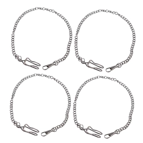 FRCOLOR 4 Stücke Taschenuhrkette Taille Gürtel Jean -Kette Taschenuhr Und Kette Metall Uhrenkette Black von FRCOLOR